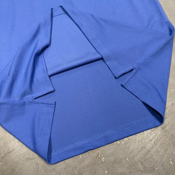 NWT Callaway Opti Dri Golf Shirt Short Sleeve Polo Stretch Blue Medium - Picture 7 of 8